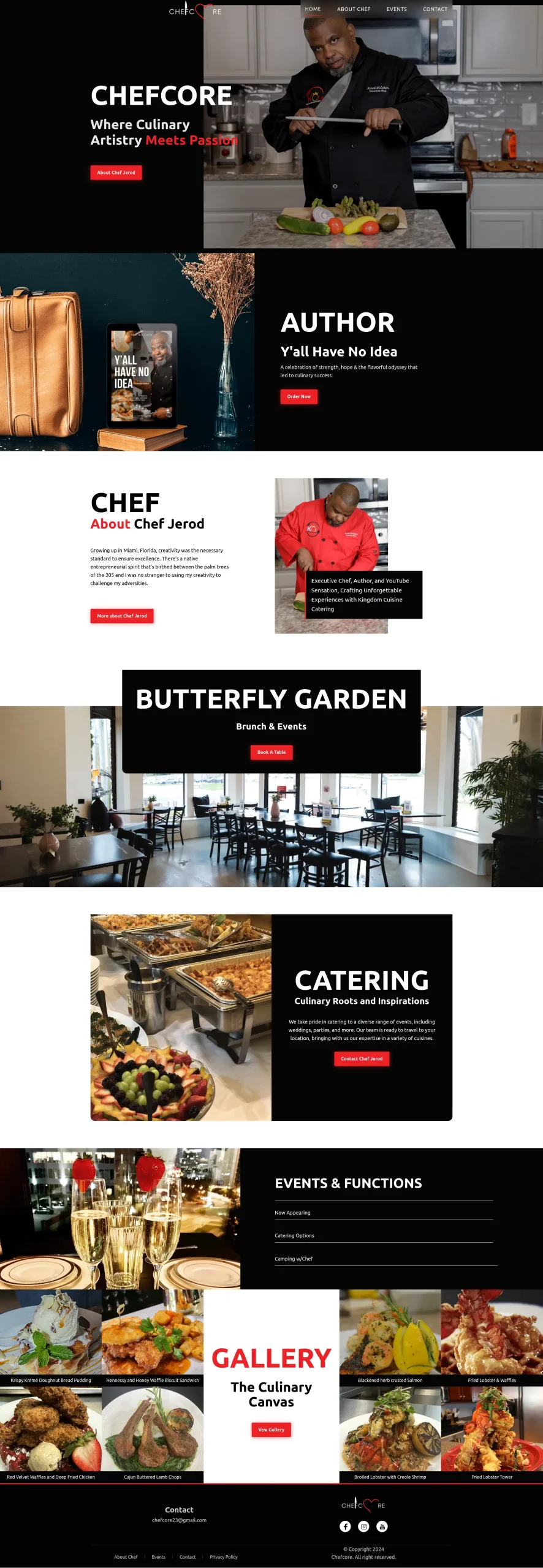 Chefcore Website Design